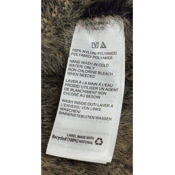 en THREAD Tiger Fuzzy Knit Sweater Tan Black Animal Print – XS/S - Picture 6 of 7